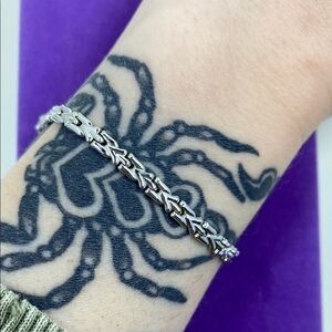 💛 Classic 10k White Gold Chain Bracelet